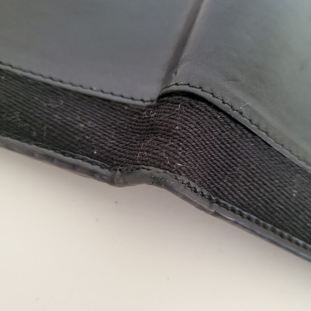 GUCCI Logo Men's Leather Card Bill Wallet Bifold Black Designer Medium Classic - Picture 11 of 12
